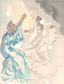 Salvador Dali, In the Heaven of Mercury (Michler/Löpsinger 1039-1138; Field 189-200), La Divine