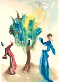 Salvador Dali, The Tree of Punishment (Michler/Löpsinger 1039-1138; Field 189-200), La Divine