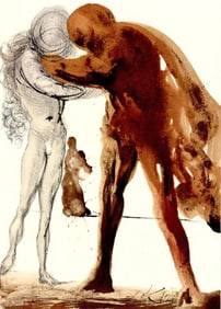 Salvador Dali, Composition (Michler/Löpsinger 1600; Field 69-3), Biblia Sacra, Limited Edition