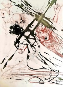 Salvador Dali, Composition (Michler/Löpsinger 1600; Field 69-3), Biblia Sacra, Limited Edition