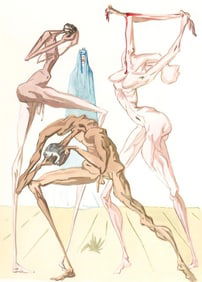 Salvador Dali, The Sodomites (Michler/Löpsinger 1039-1138; Field 189-200), La Divine Comé