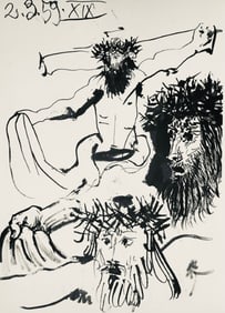 Pablo Picasso, Composition (Bloch 1276; Czwiklitzer 23), Toros y Toreros, Limited Edition Lithograph