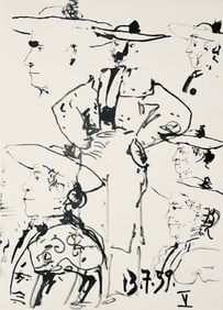 Pablo Picasso, Composition (Bloch 1276; Czwiklitzer 23), Toros y Toreros, Limited Edition Lithograph