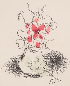 Georges Braque, Composition, Braque Espaces, 13 Dessins, Lavis, Aquarelles, Limited Edition