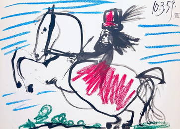 Pablo Picasso, Composition (Bloch 1276; Czwiklitzer 23), Toros y Toreros, Limited Edition Lithograph