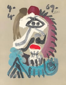 Pablo Picasso, Composition (Orozco 207-261), Vingt-Neuf Portraits Imaginaires, Limited Edition