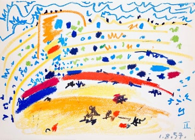 Pablo Picasso, Composition (Bloch 1276; Czwiklitzer 23), Toros y Toreros, Limited Edition Lithograph