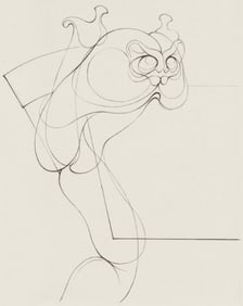 Hans Bellmer, Composition, Feuilles éparses, Limited Edition Etching