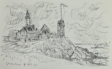 Paul Signac, St-Matthieu. Le Sémaphore, Signac Dessins, Limited Edition Lithograph