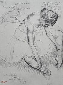 Edgar Degas, Melina Darde, Ten Ballet Sketches, Limited Edition Lithograph