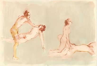 Léonor Fini, Composition, Parallèlement, Limited Edition Lithograph