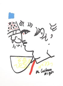 Jean Cocteau, Composition, Taureaux, Limited Edition Lithograph