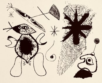 Joan Miró, Composition, The Prints of Joan Miro, Limited Edition Etching