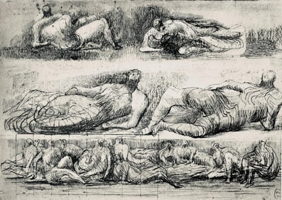 Henry Moore, Reclining Figures, The Drawings of Henry Moore, Limited Edition Lithograph