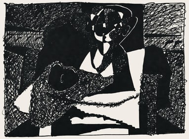 Pablo Picasso, Composition (Monod 10485), Hélène chez Archive de Illustrations de Pablo
