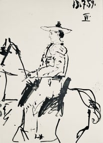 Pablo Picasso, Composition (Bloch 1276; Czwiklitzer 23), Toros y Toreros, Limited Edition Lithograph