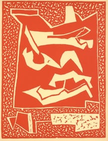 Alberto Magnelli, Composition, XXe siècle, Limited Edition Linocut