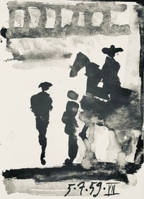 Pablo Picasso, Composition (Bloch 1276; Czwiklitzer 23), Toros y Toreros, Limited Edition Lithograph