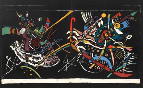 Wassily Kandinsky, Composition, Derrière le miroir, Limited Edition Lithograph