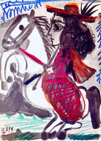 Pablo Picasso, Composition (Bloch 1276; Czwiklitzer 23), Toros y Toreros, Limited Edition Lithograph