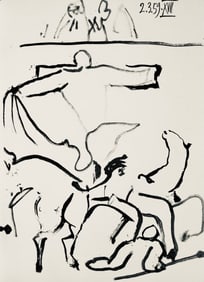 Pablo Picasso, Composition (Bloch 1276; Czwiklitzer 23), Toros y Toreros, Limited Edition Lithograph