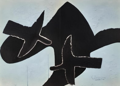 Georges Braque, Composition, Derrière le miroir, Limited Edition Lithograph