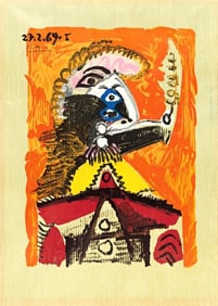 Pablo Picasso, Composition (Orozco 207-261), Vingt-Neuf Portraits Imaginaires, Limited Edition
