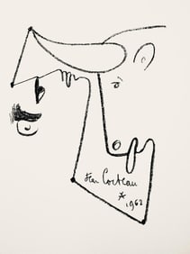 Jean Cocteau, Composition, Taureaux, Limited Edition Lithograph