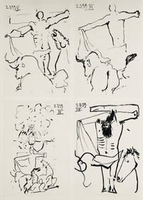 Pablo Picasso, Composition (Bloch 1276; Czwiklitzer 23), Toros y Toreros, Limited Edition Lithograph