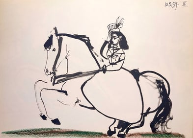 Pablo Picasso, Composition (Bloch 1276; Czwiklitzer 23), Toros y Toreros, Limited Edition Lithograph