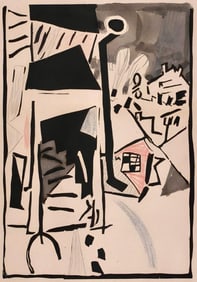 Jean Pougny, Composition, Pougny, dix linogravures originales, 1914-1920, Limited Edition Linocut