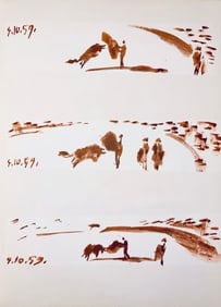 Pablo Picasso, Composition (Bloch 1276; Czwiklitzer 23), Toros y Toreros, Limited Edition Lithograph