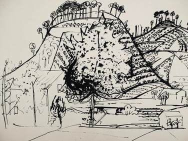 Édouard Pignon, Composition, Arbres et Voiles, Limited Edition Lithograph