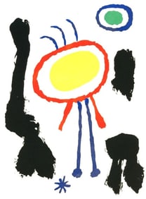 Joan Miró, Femmes et Oiseaux devant la Lune, The Prints of Joan Miro, Limited Edition