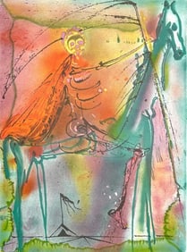 Salvador Dalí, Le Cheval de la Mort, Les Chevaux de Dalí, Limited Edition Lithograph