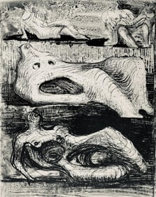 Henry Moore, Page from a Notebook, The Drawings of Henry Moore, Limited Edition Lithograph