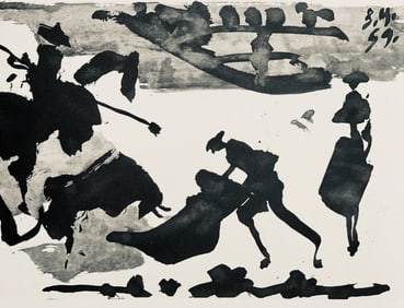 Pablo Picasso, Composition (Bloch 1276; Czwiklitzer 23), Toros y Toreros, Limited Edition Lithograph