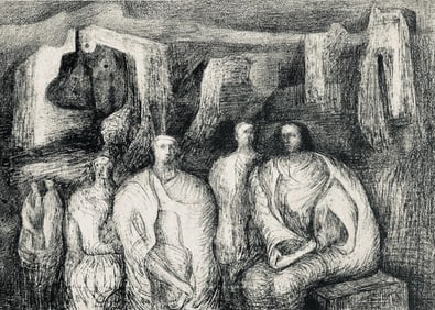 Henry Moore, Figures against an Architectural Background, The Drawings of Henry Moore, Limited