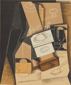 Juan Gris, Moulin à Cafe (Kahnweiler 1969), Au Soleil du Plafond, Limited Edition Lithograph