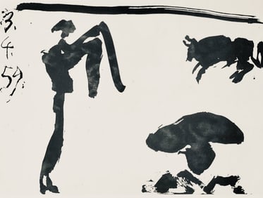 Pablo Picasso, Composition (Bloch 1276; Czwiklitzer 23), Toros y Toreros, Limited Edition Lithograph