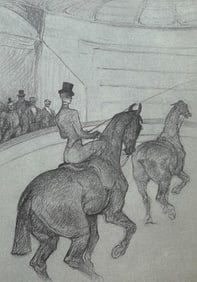 Henri de Toulouse-Lautrec, Haute École Equestrienne: The Tandem, Henri de Toulouse-Lautrec, At