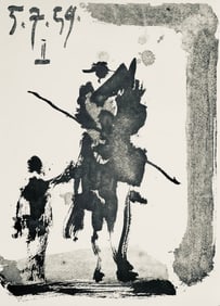 Pablo Picasso, Composition (Bloch 1276; Czwiklitzer 23), Toros y Toreros, Limited Edition Lithograph