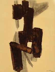 Pierre Soulages, Composition, Pierre Soulages, Peintres d'aujourd'hui, Limited Edition Lithograph