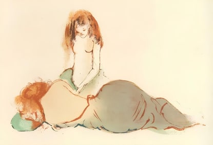 Léonor Fini, Composition, Parallèlement, Limited Edition Lithograph