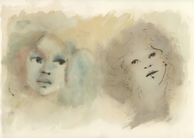 Léonor Fini, Composition, Parallèlement, Limited Edition Lithograph