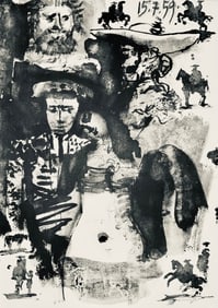 Pablo Picasso, Composition (Bloch 1276; Czwiklitzer 23), Toros y Toreros, Limited Edition Lithograph