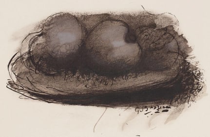 Georges Braque, Composition, Braque Espaces, 13 Dessins, Lavis, Aquarelles, Limited Edition