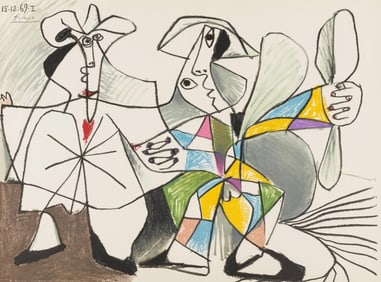 Pablo Picasso, Composition (Orozco 193-204), Au Baiser D'Avignon, Limited Edition Lithograph