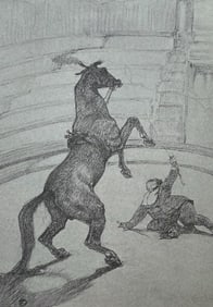 Henri de Toulouse-Lautrec, Performing Horse, Henri de Toulouse-Lautrec, At the Circus, Limited