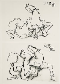 Pablo Picasso, Composition (Bloch 1276; Czwiklitzer 23), Toros y Toreros, Limited Edition Lithograph